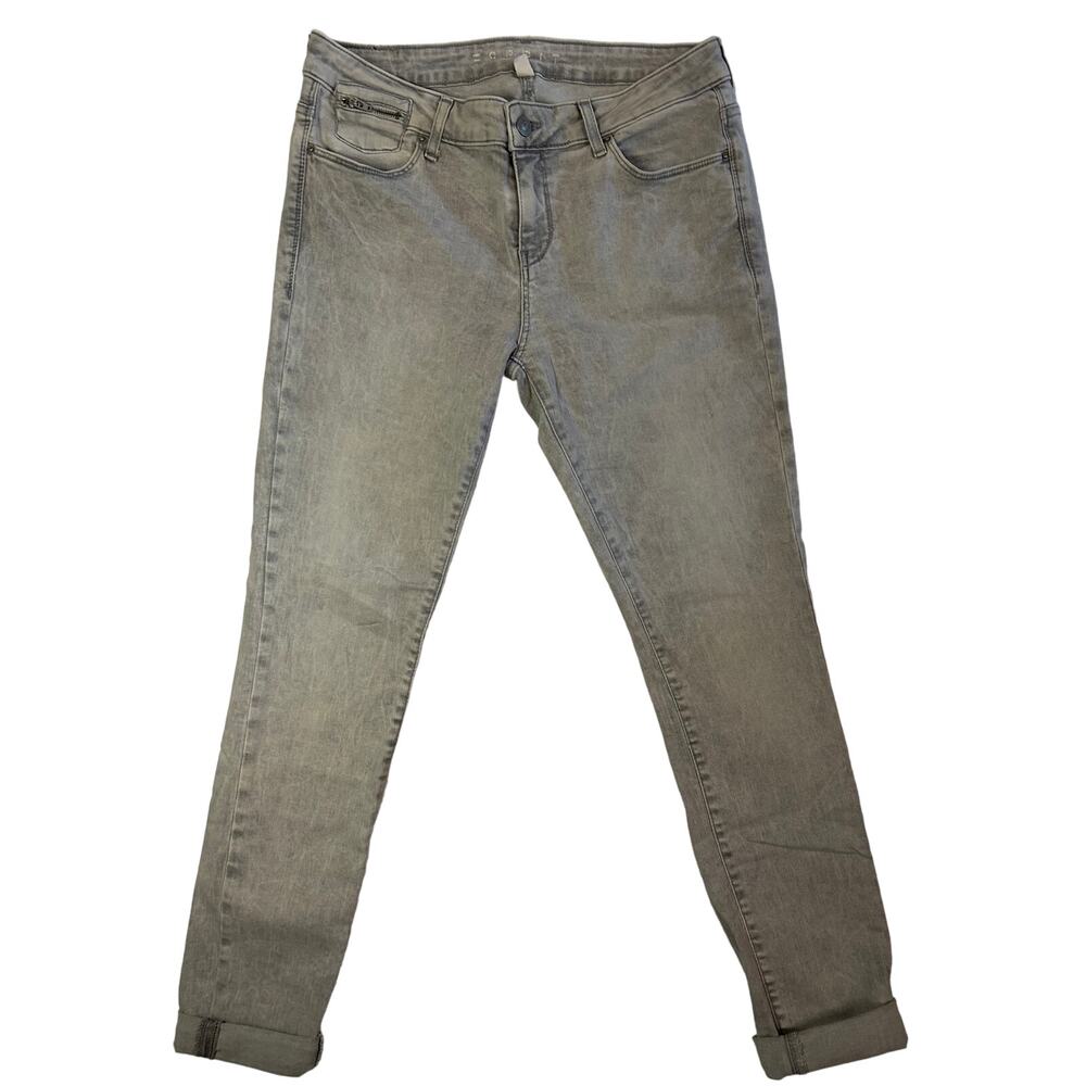 ESPRIT Denim Skinny Fit Stretch Grey Light Wash Jeans US 10